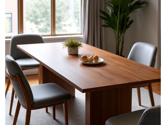 Solid Walnut Dining Table with a Hand-Rubbed Oil Finish