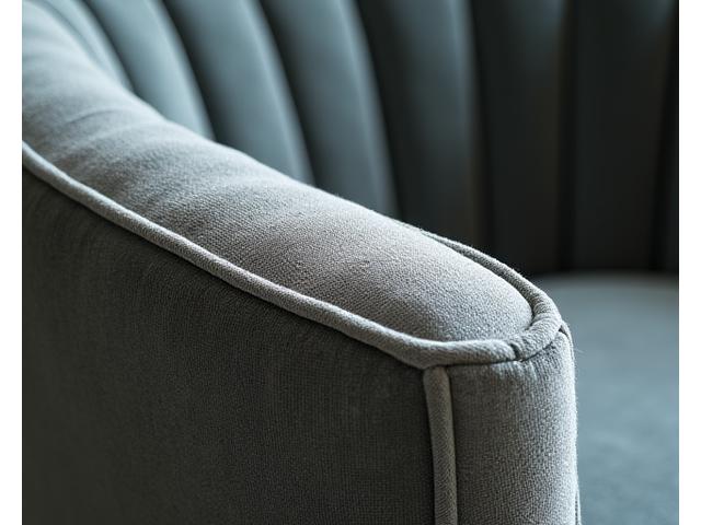 Close-up of luxurious fabric on an upholstered armchair